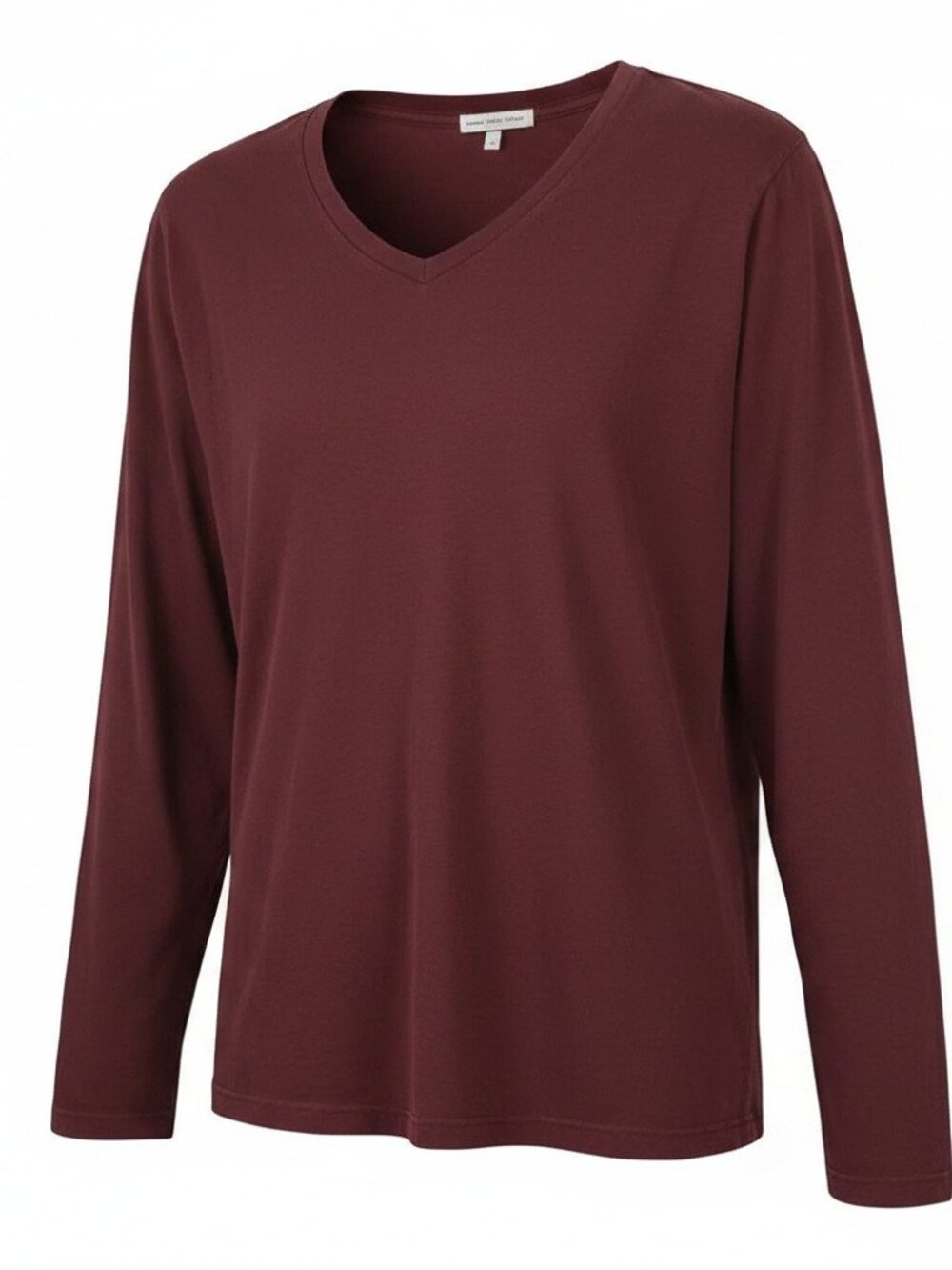James Perse Long Sleeve V-Neck T-Shirt Size: 4